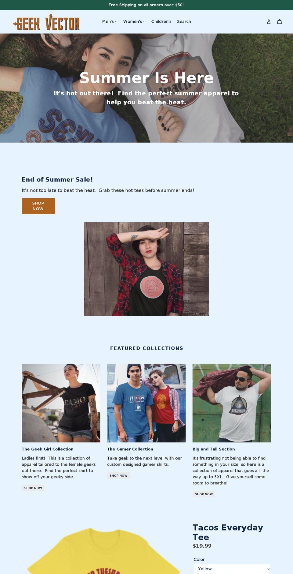 geekvector.com — Shopify storefront screenshot