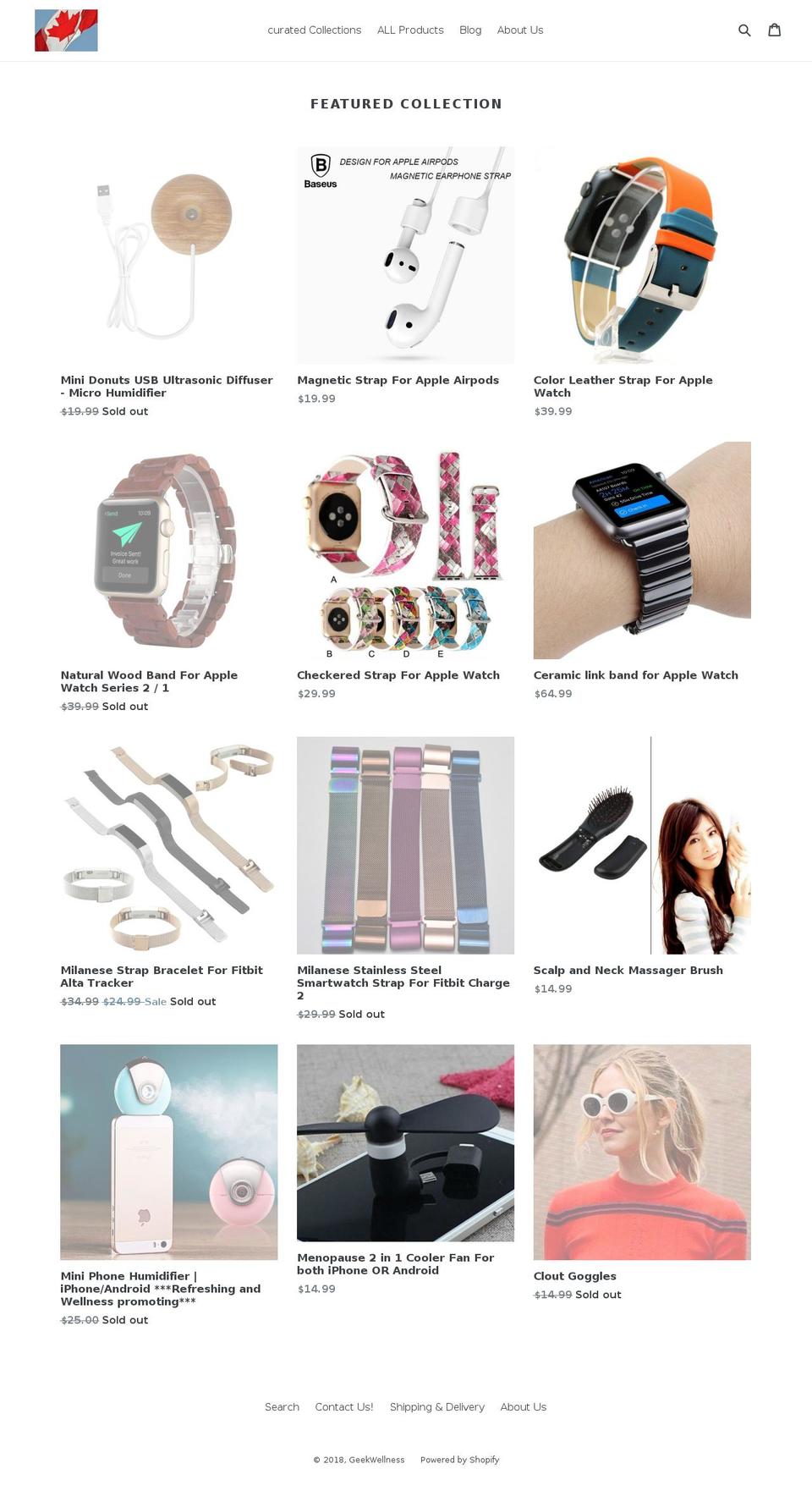 geekwellness.com — Shopify storefront screenshot