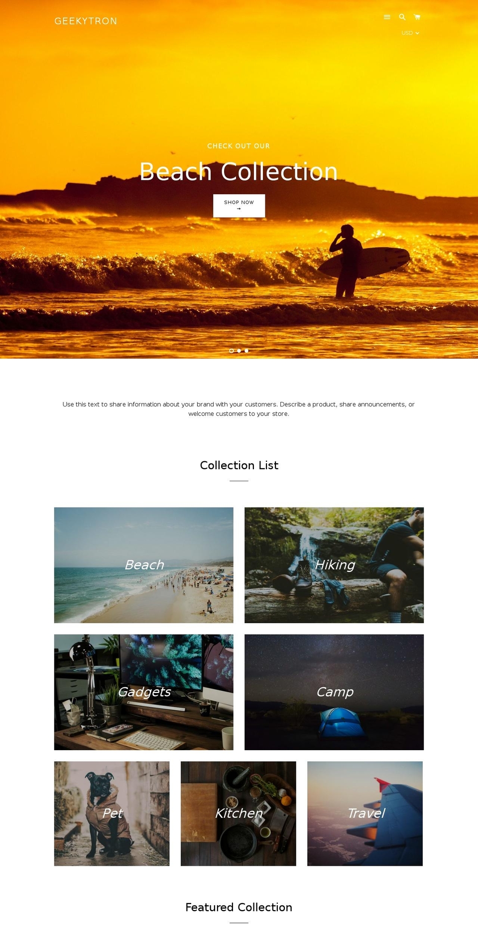 geekytron.com shopify website screenshot