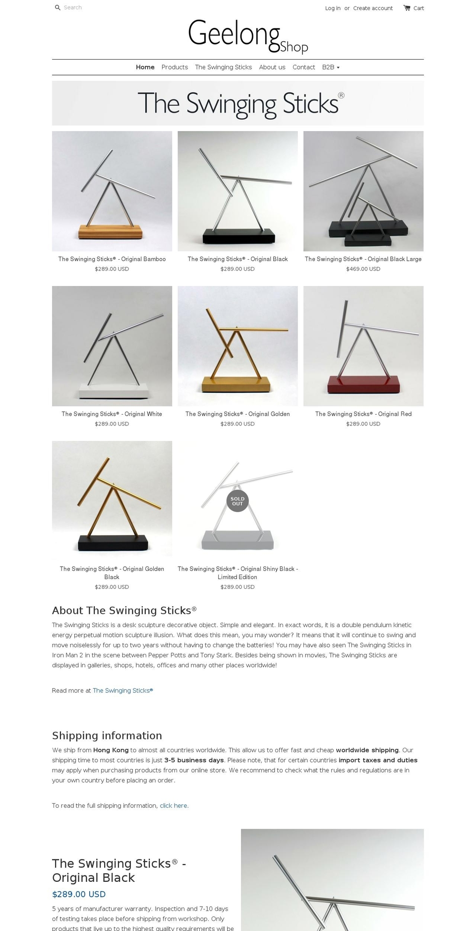 geelongshop.com shopify website screenshot