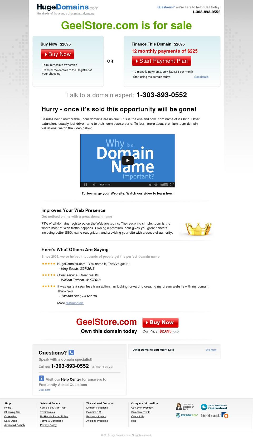 geelstore.com shopify website screenshot
