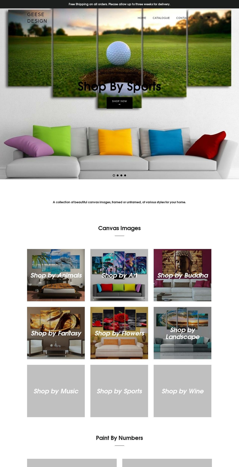 geesedesign.com — Shopify storefront screenshot