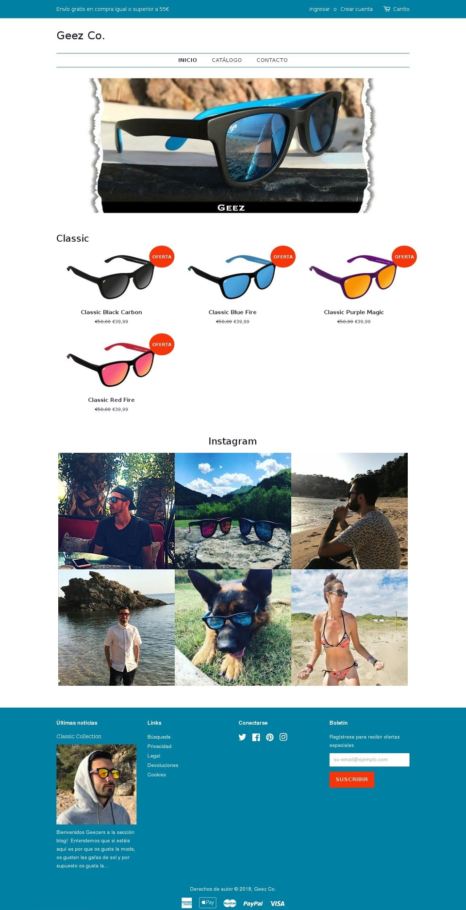 geezstore.com — Shopify storefront screenshot