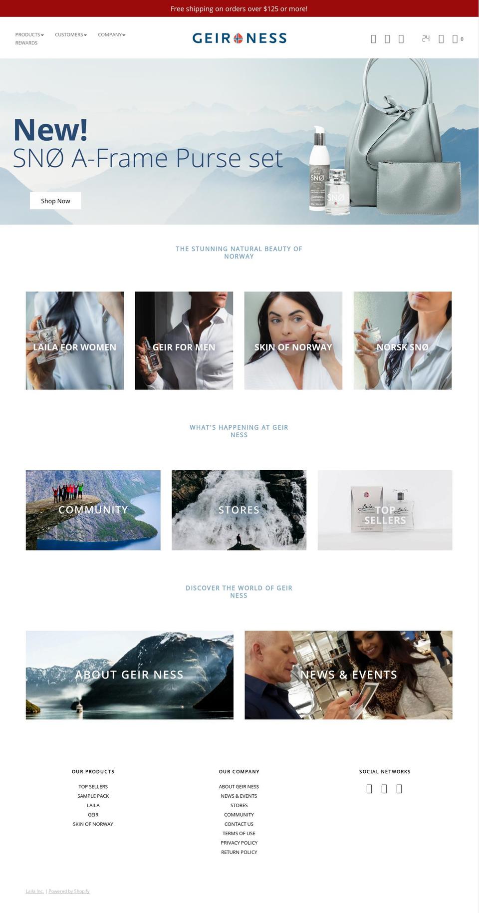 geir-ness.myshopify.com — Shopify storefront screenshot