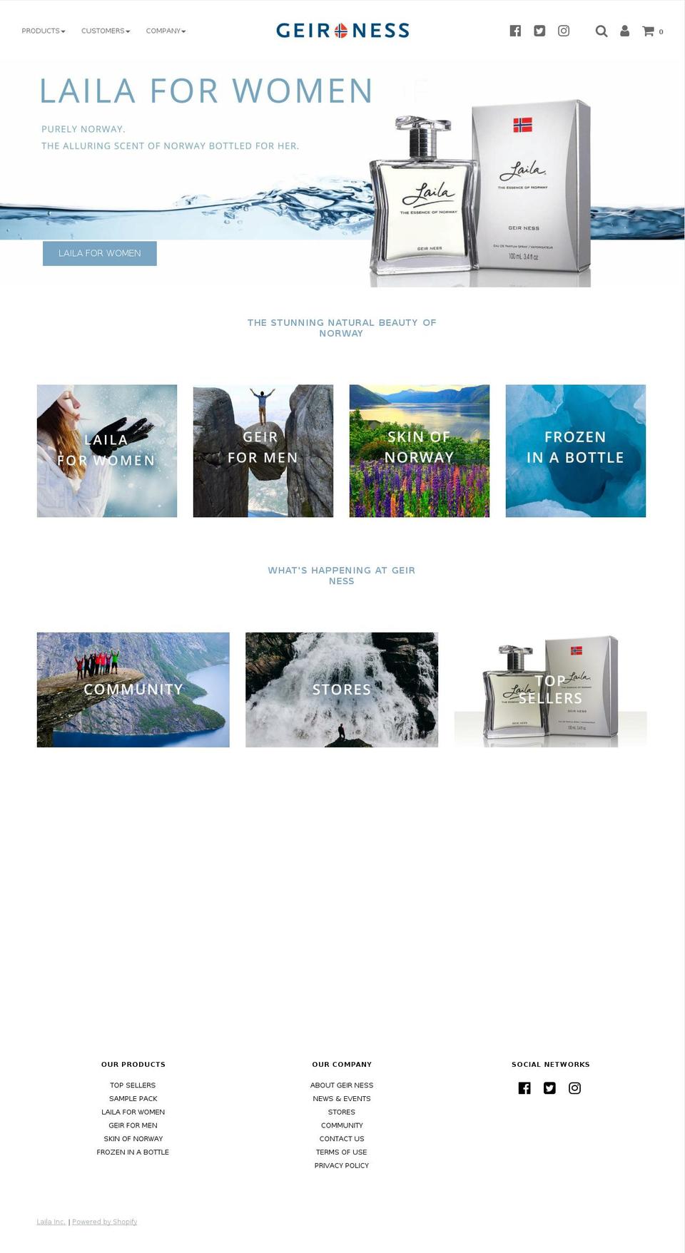 geirness.com shopify website screenshot