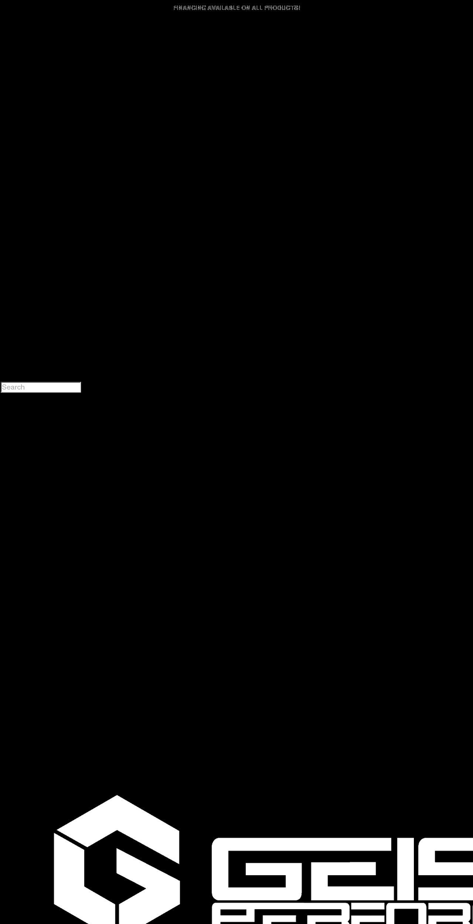 geiserperformance.com — Shopify storefront screenshot