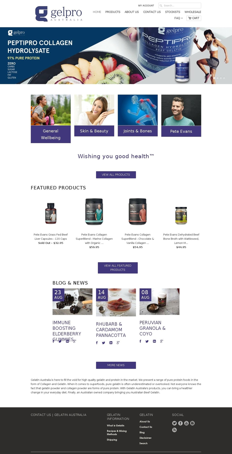 gelatinaustralia.com — Shopify storefront screenshot