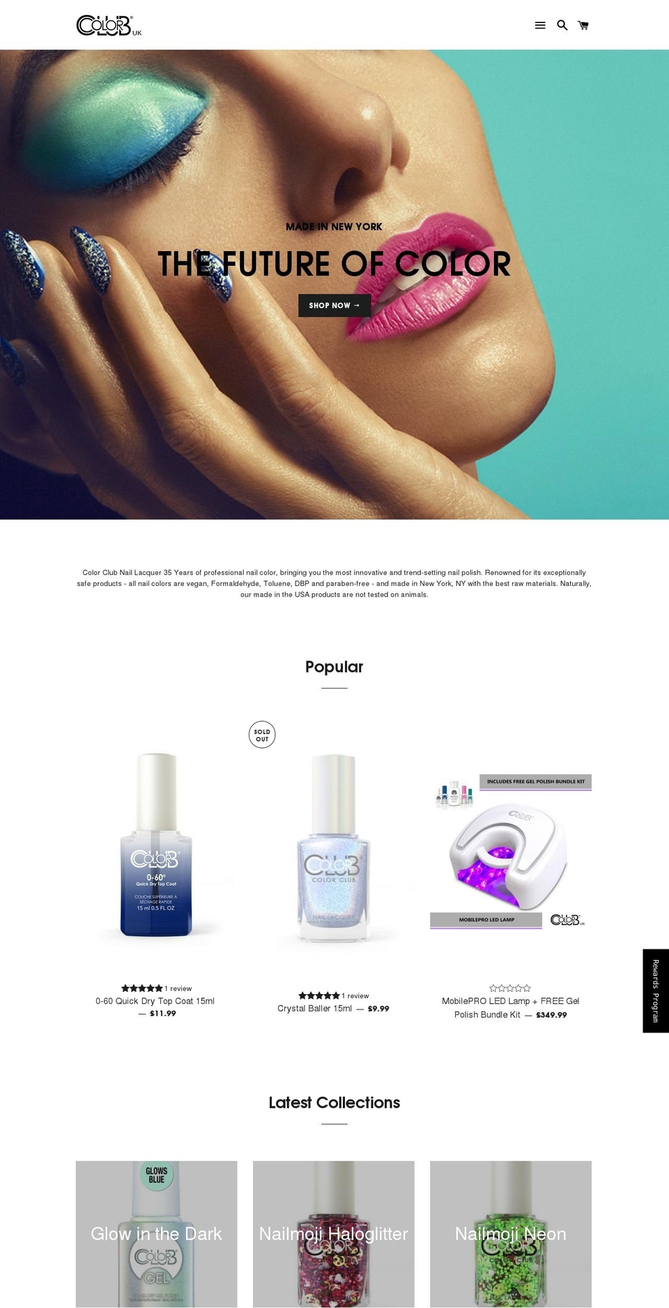 Brooklyn Shopify theme site example gelcolorclub.com
