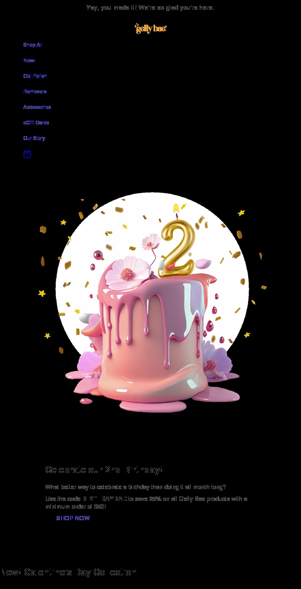 gellybae.com shopify website screenshot