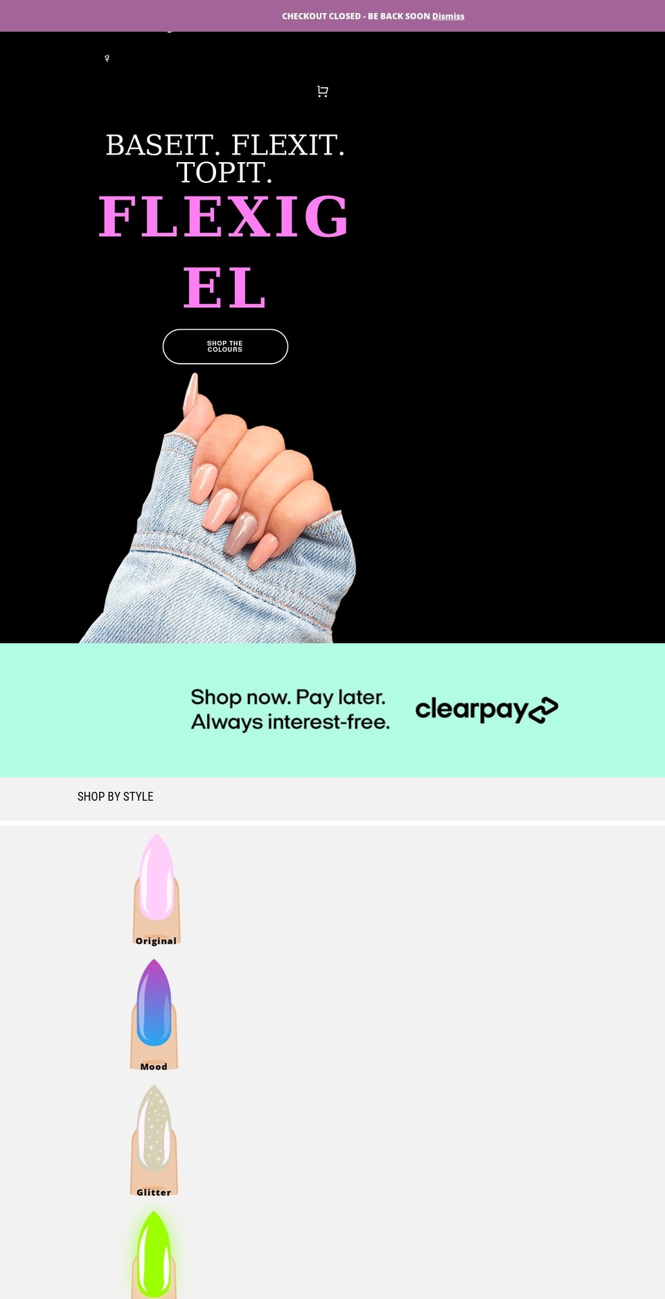 gelornails.com — Shopify storefront screenshot