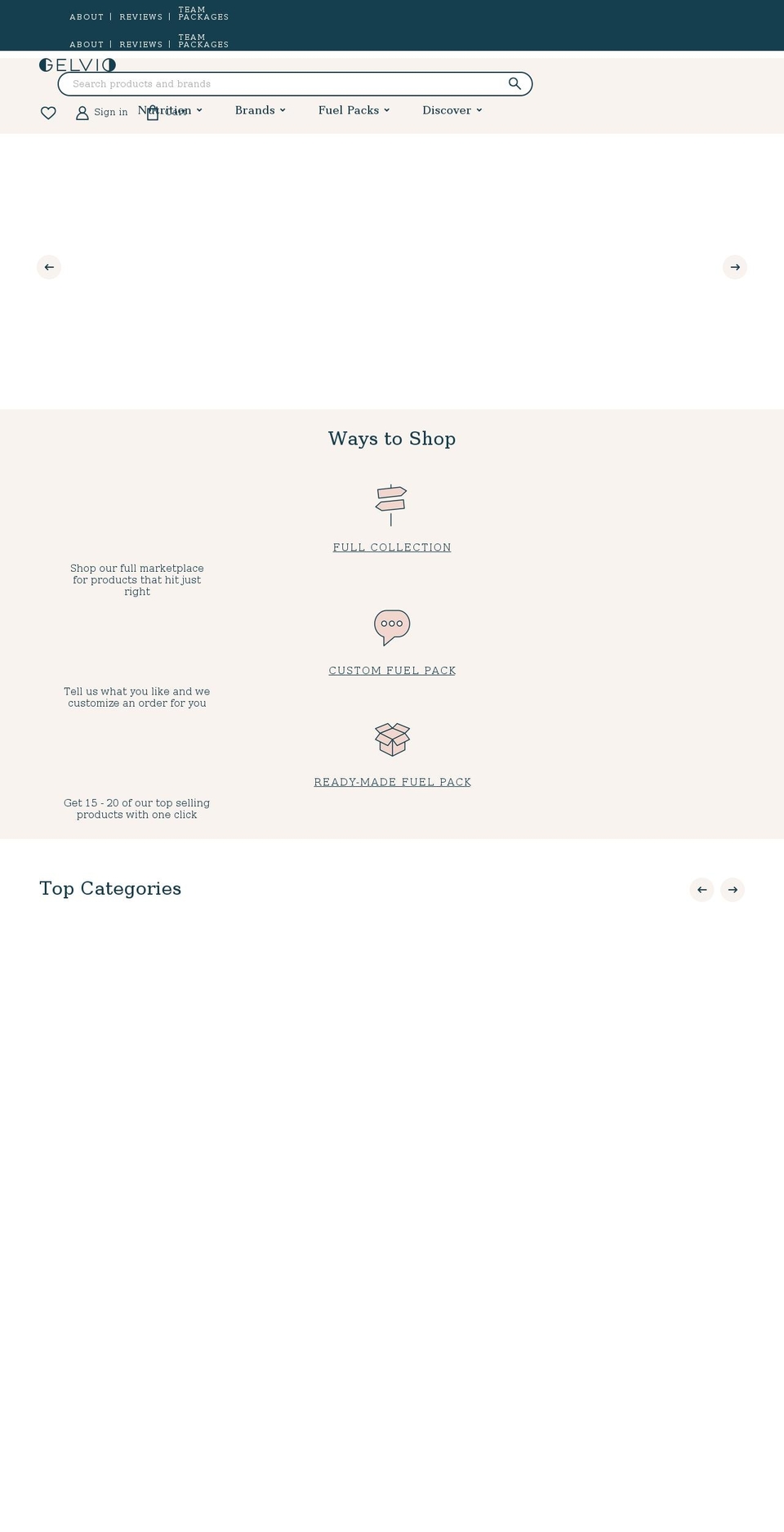 gelvio.com shopify website screenshot