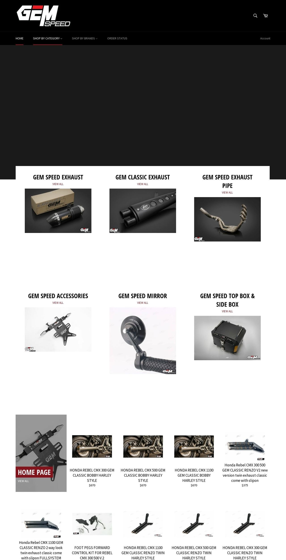 gem-speed.com — Shopify storefront screenshot