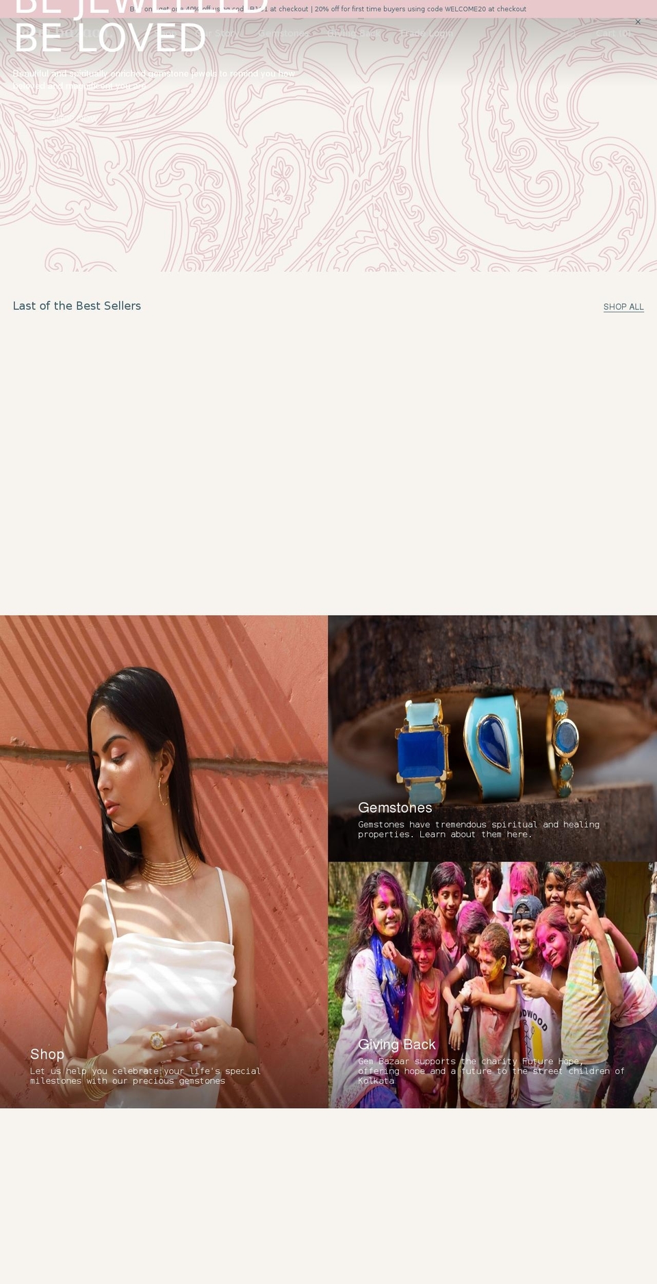 gembazaar.co.uk shopify website screenshot