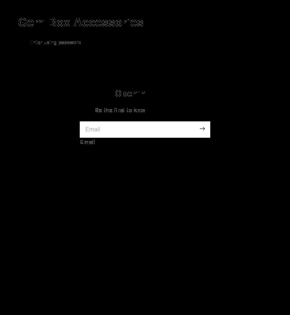 gemboxaccessories.com shopify website screenshot