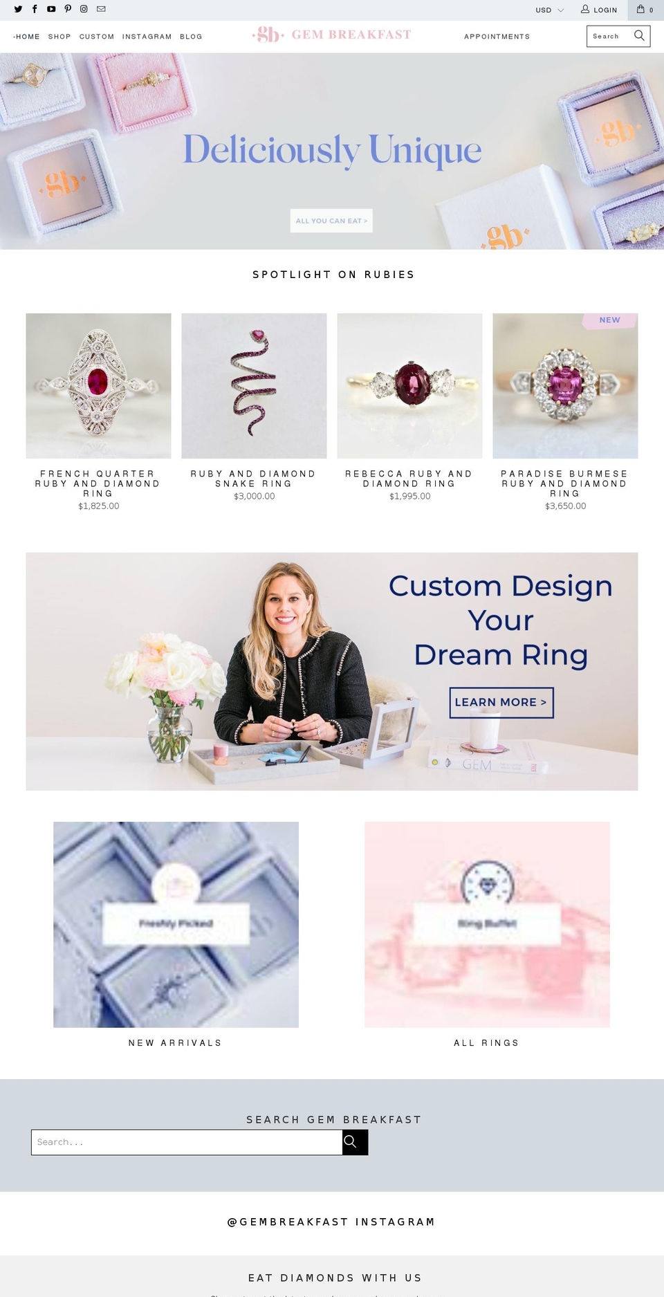 Copy of turbo-florence Shopify theme site example gembreakfast.com