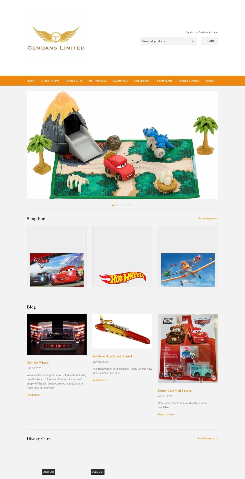 gemdans.co.uk shopify website screenshot