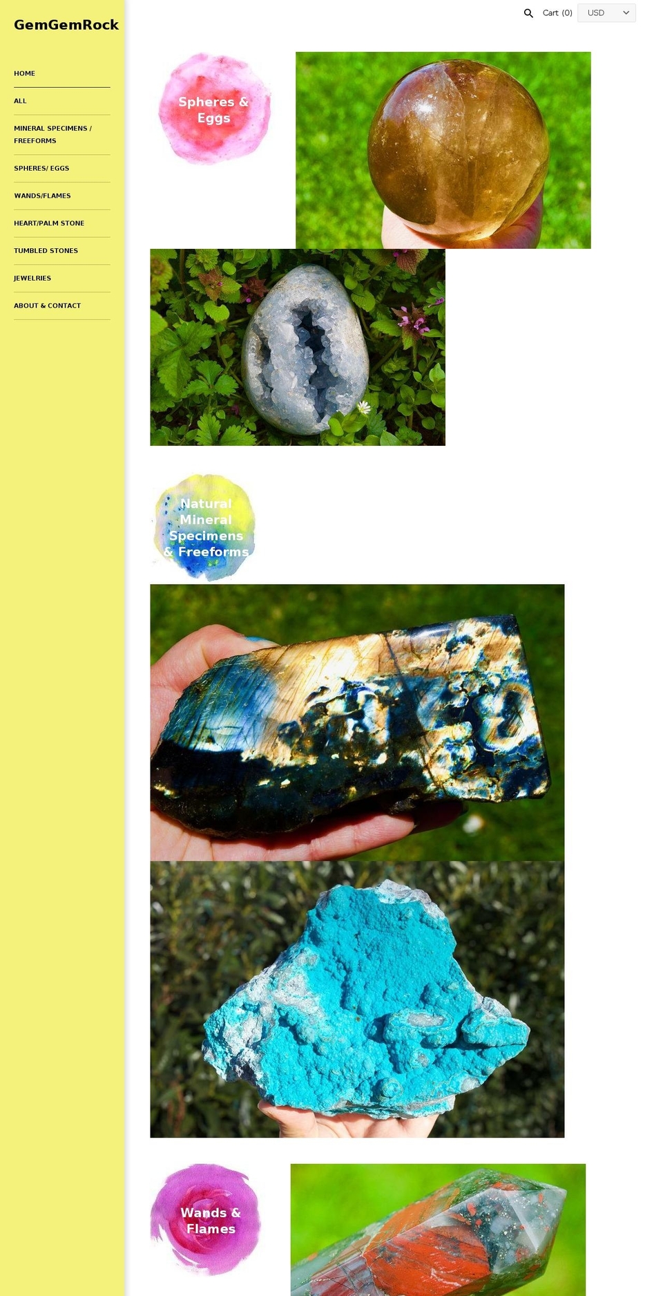 gemgemrock.com — Shopify storefront screenshot