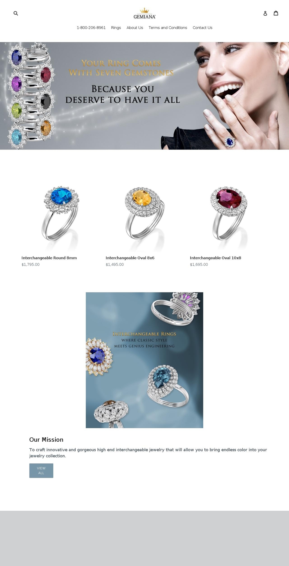gemiana.com — Shopify storefront screenshot