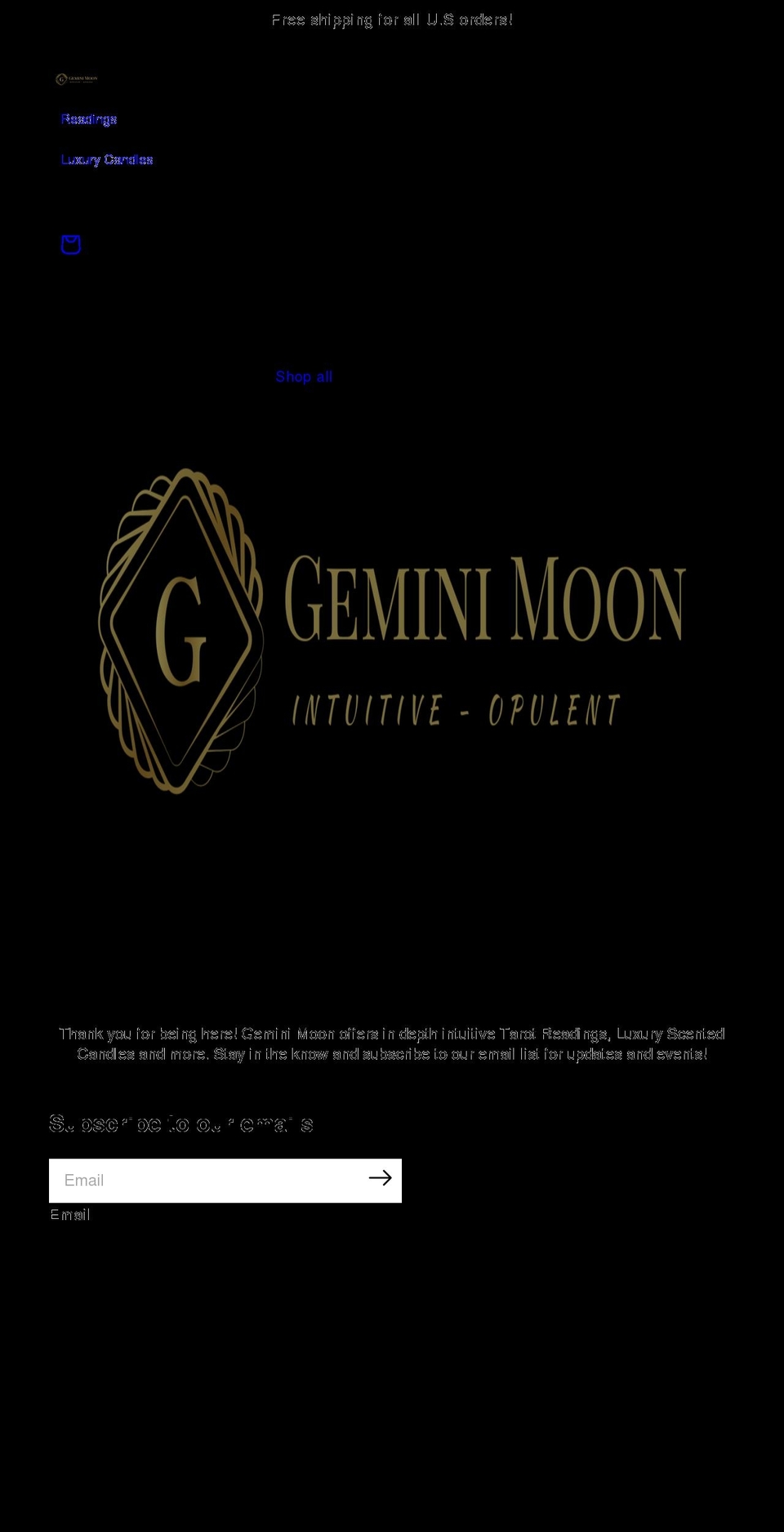 geminimoon.us shopify website screenshot