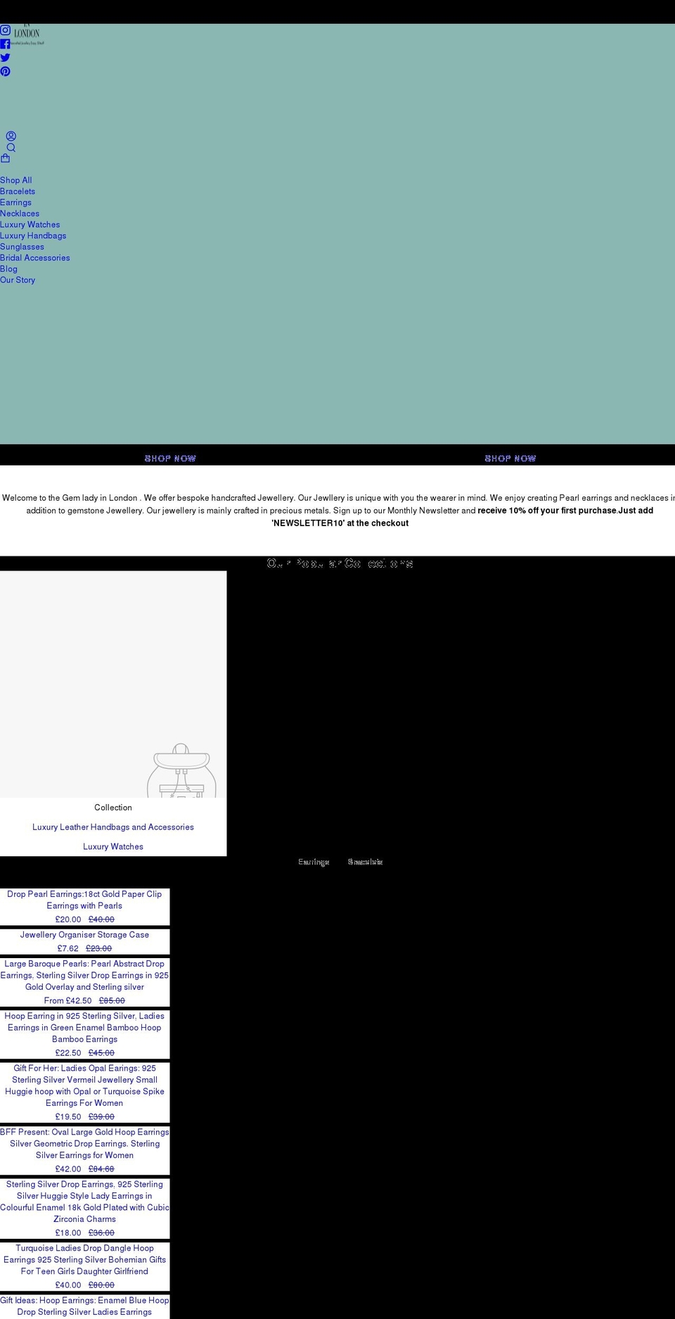 gemladyinlondon.com shopify website screenshot