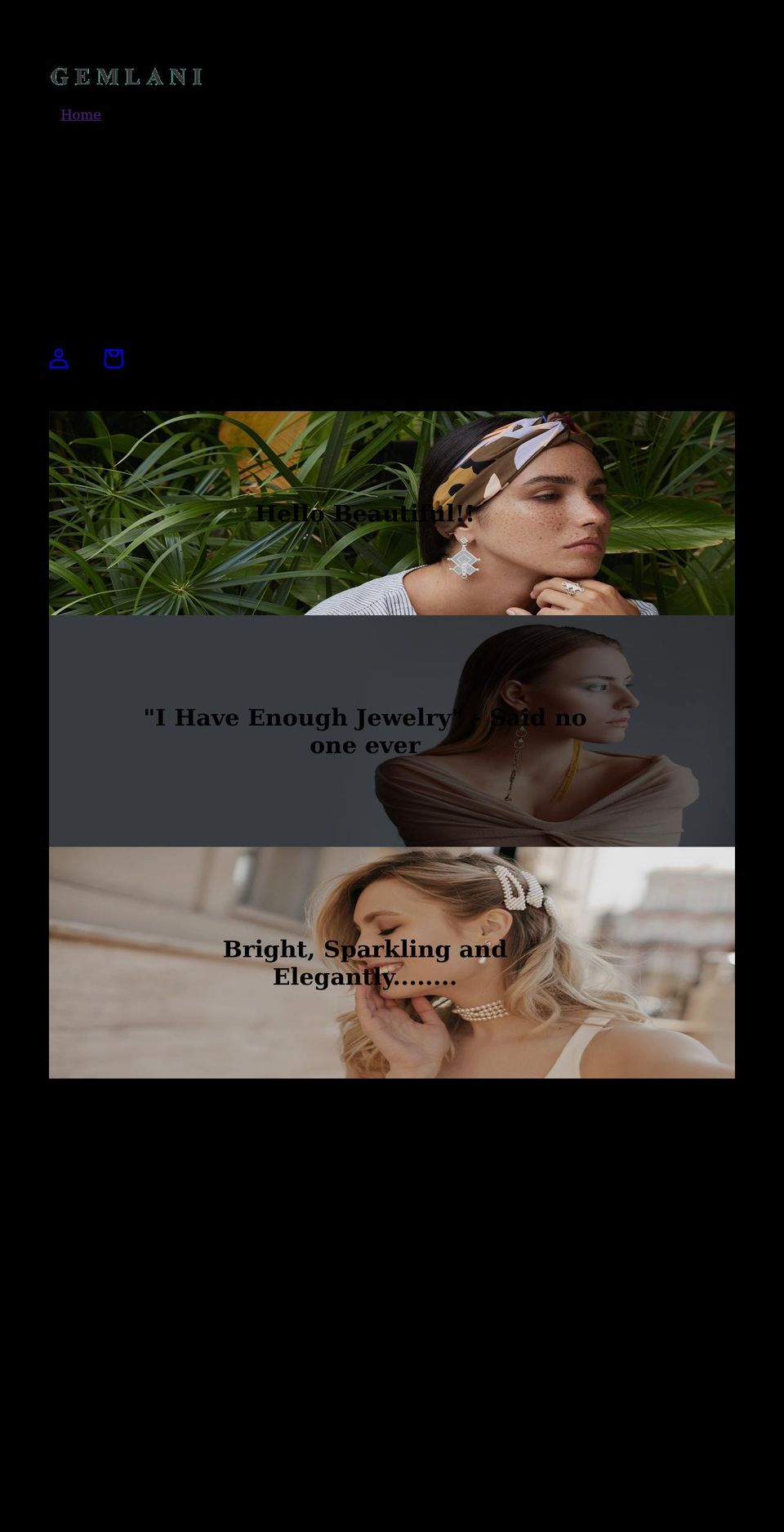 gemlani.com shopify website screenshot