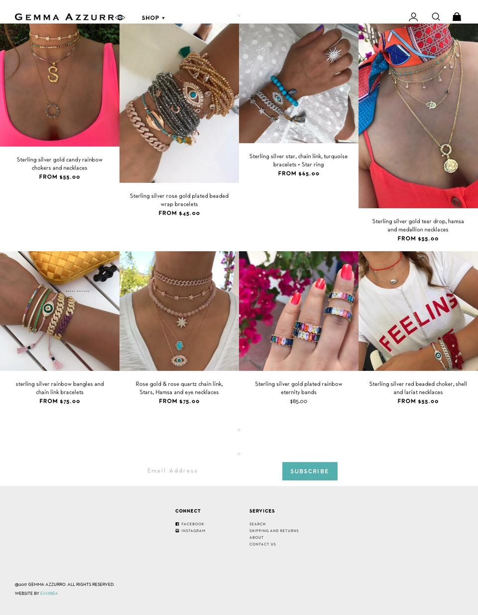 gemmaazzurro.com shopify website screenshot