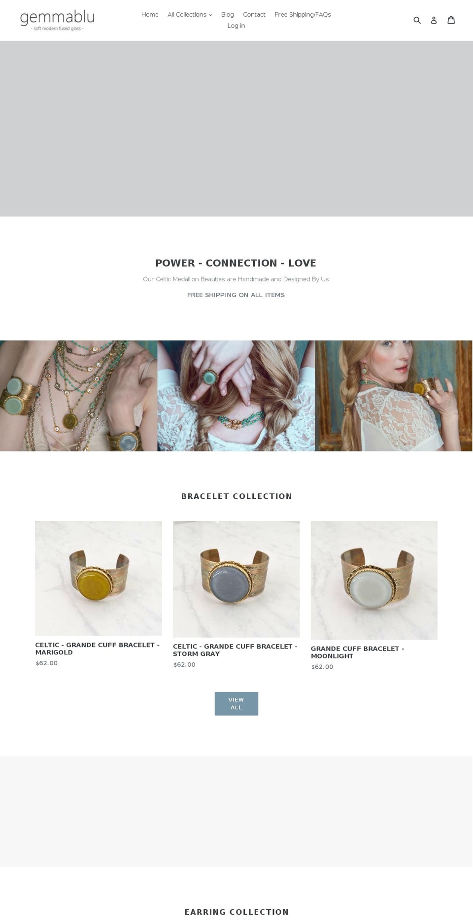 gemmablu.com shopify website screenshot