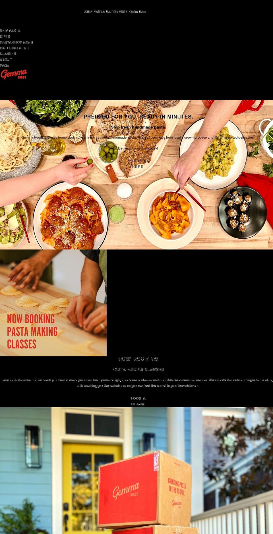 gemmafoods.com shopify website screenshot