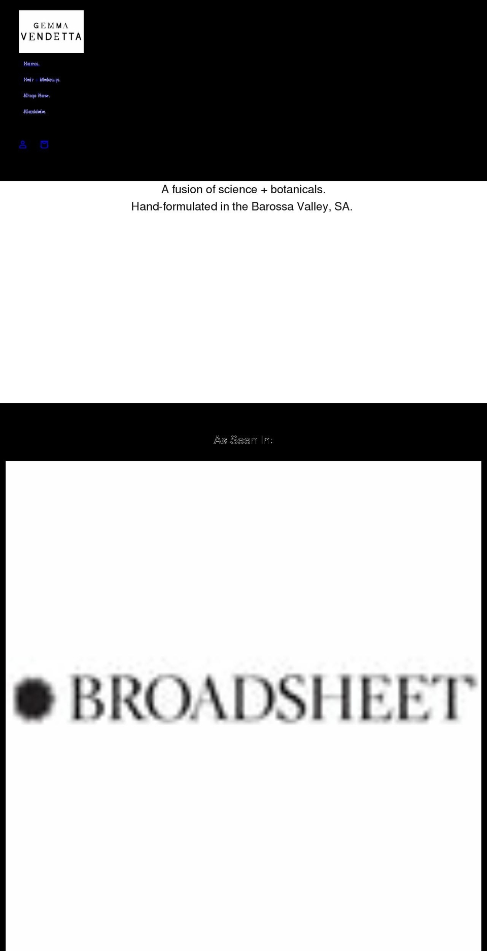 gemmavendetta.com shopify website screenshot