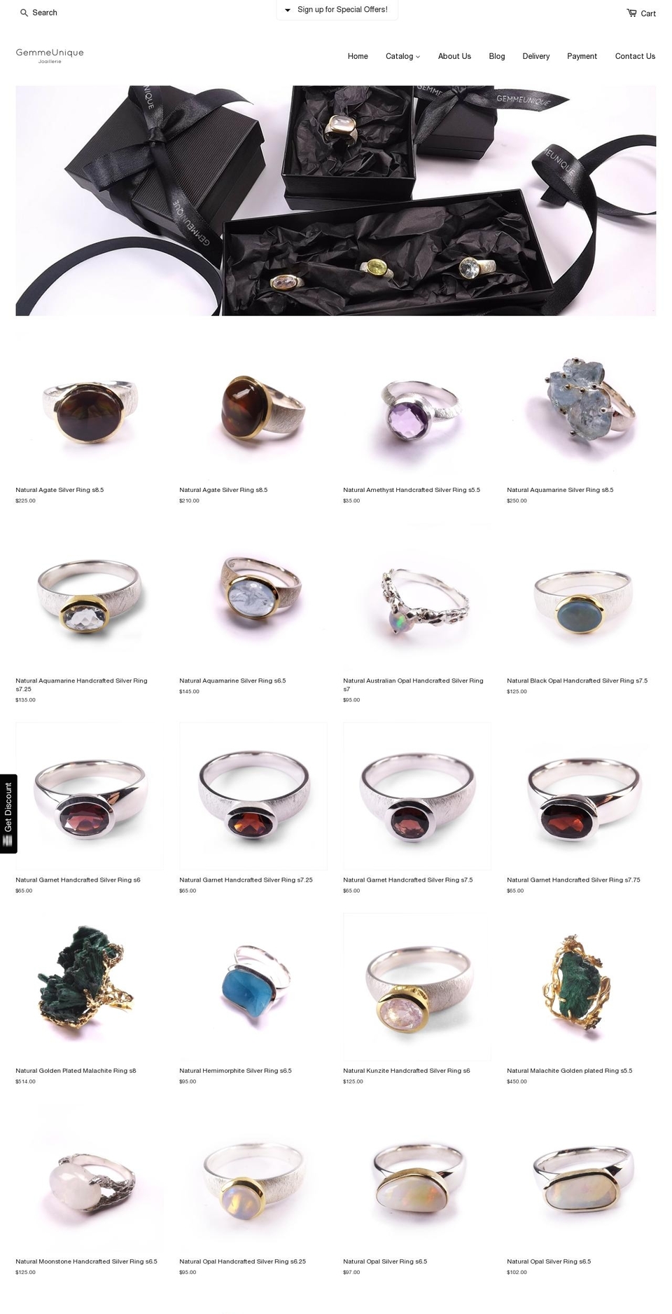 gemmeunique.com shopify website screenshot