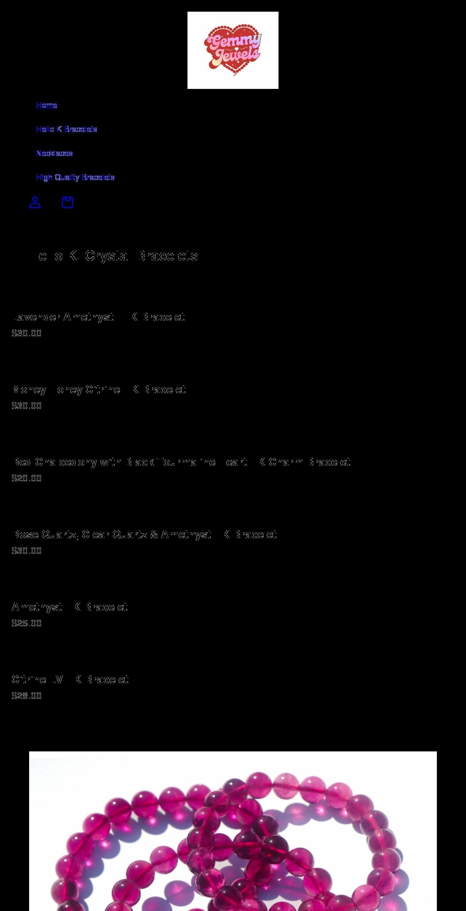 gemmyjewels.com shopify website screenshot