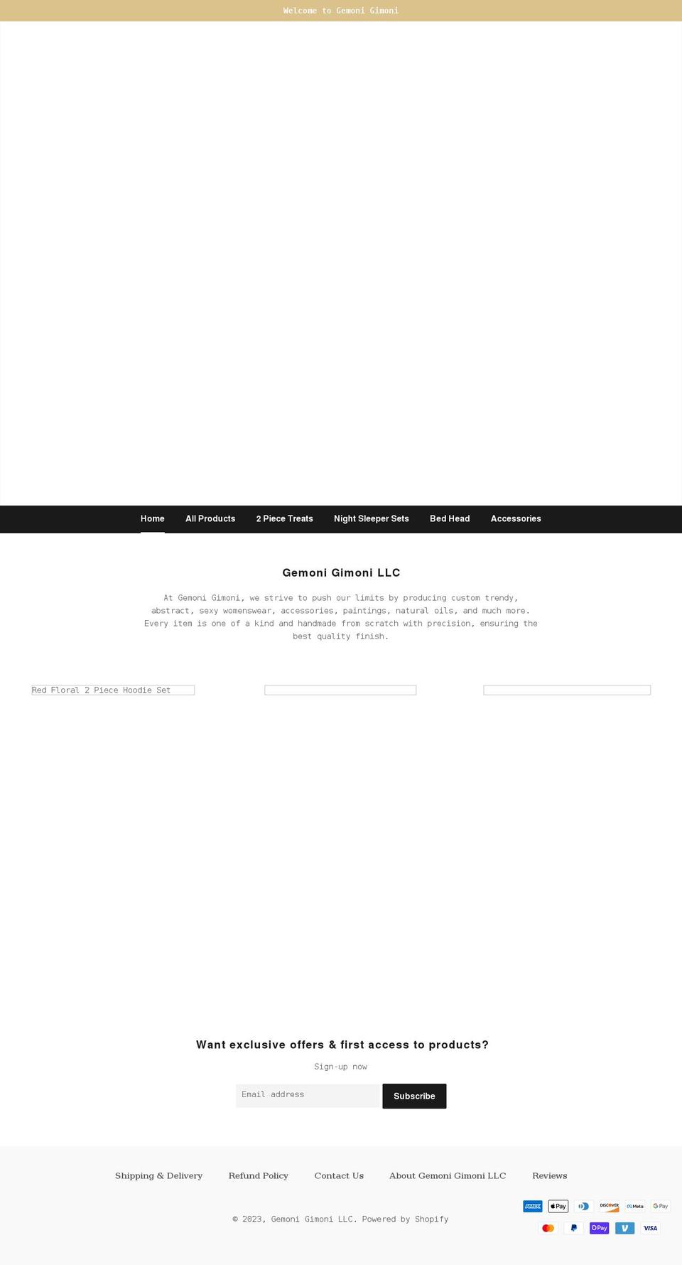 gemonigimoni.com shopify website screenshot