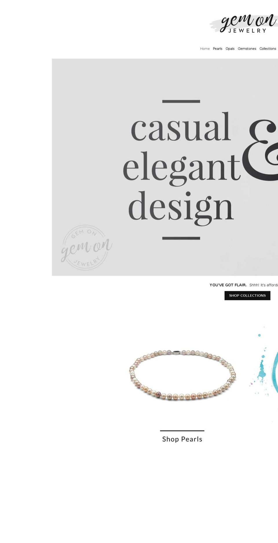 gemonjewelry.com shopify website screenshot