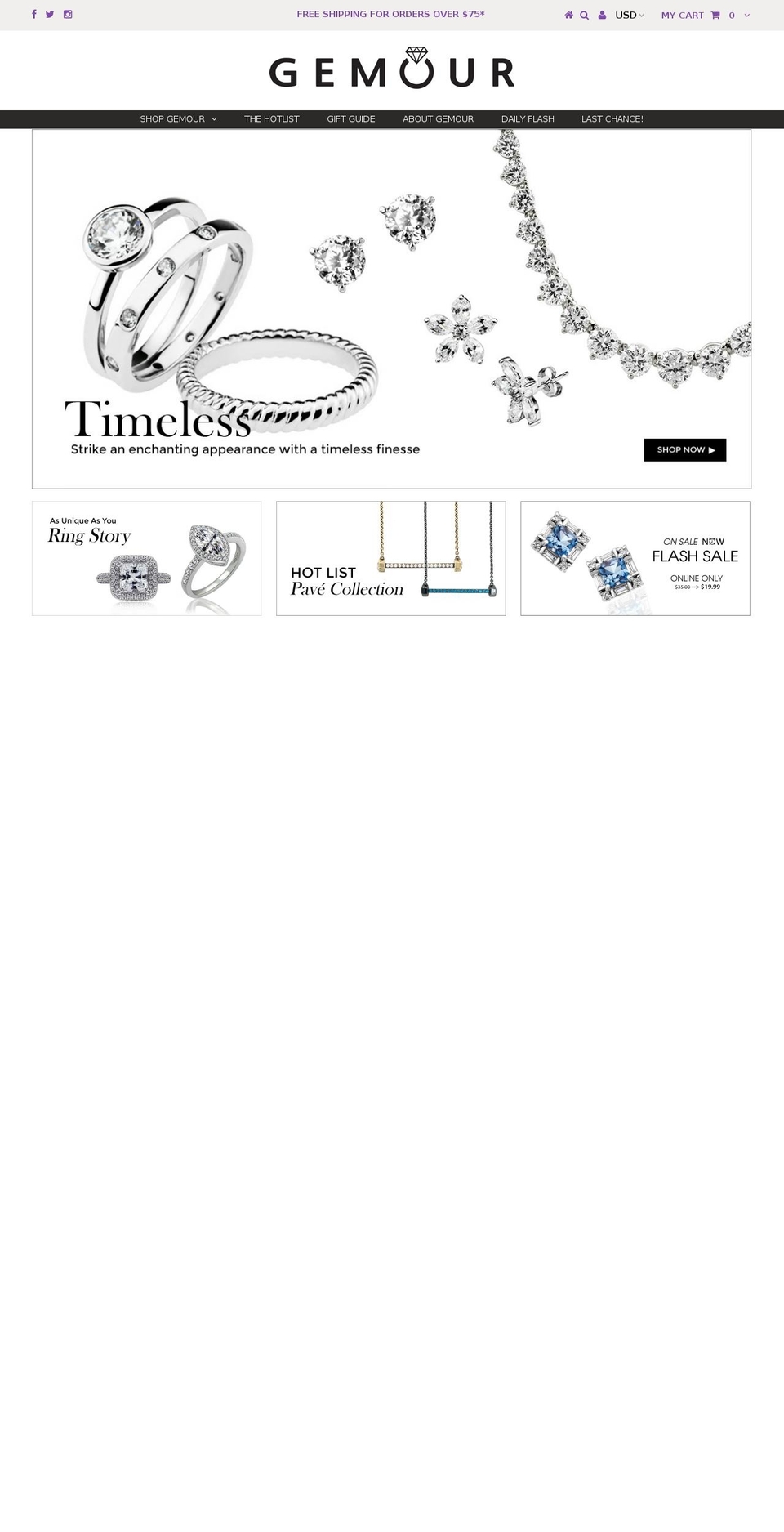 gemour.com shopify website screenshot
