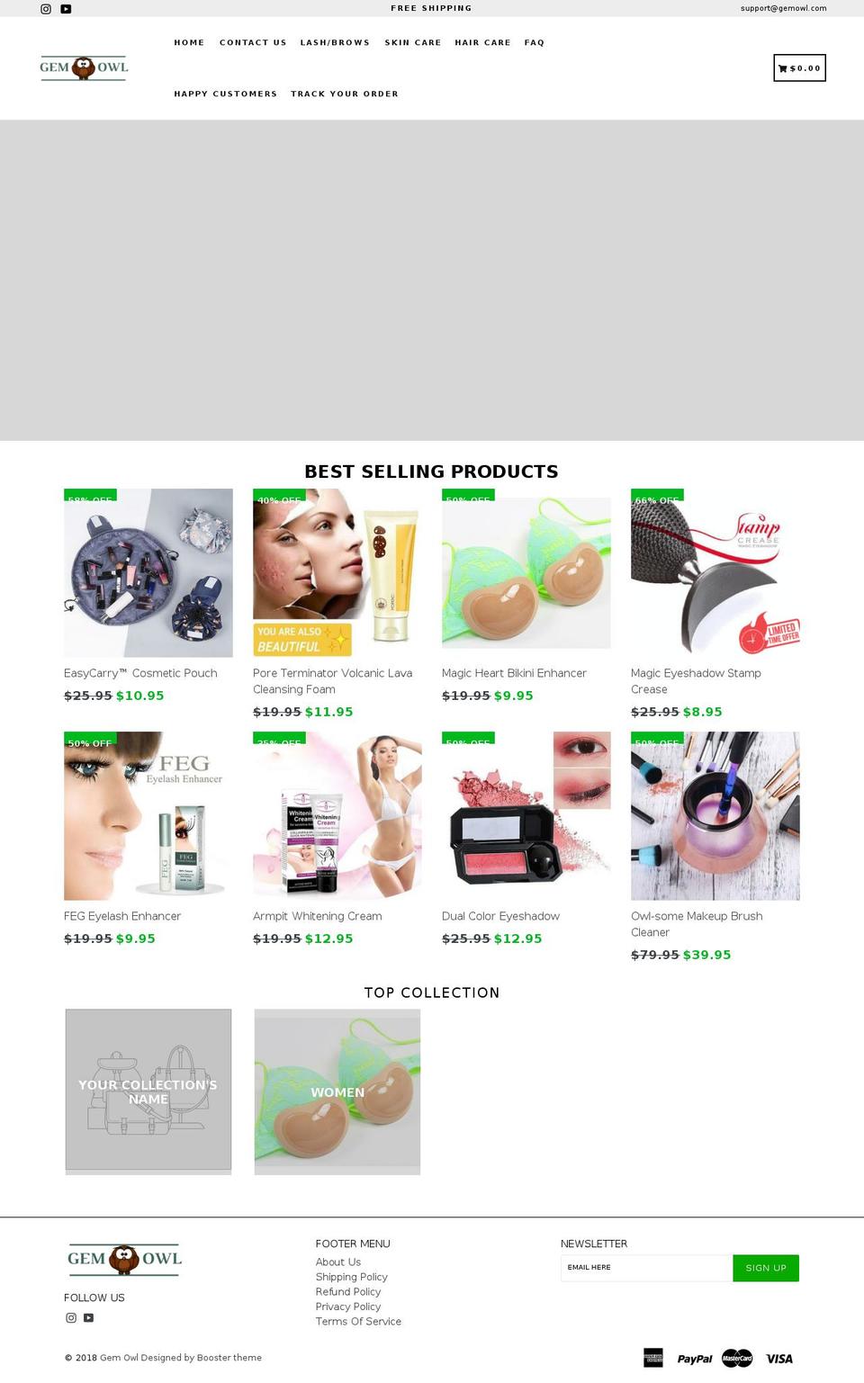 gemowl.com — Shopify storefront screenshot