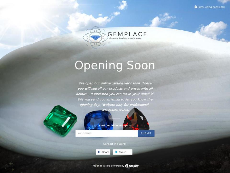 gemplace-int.com shopify website screenshot