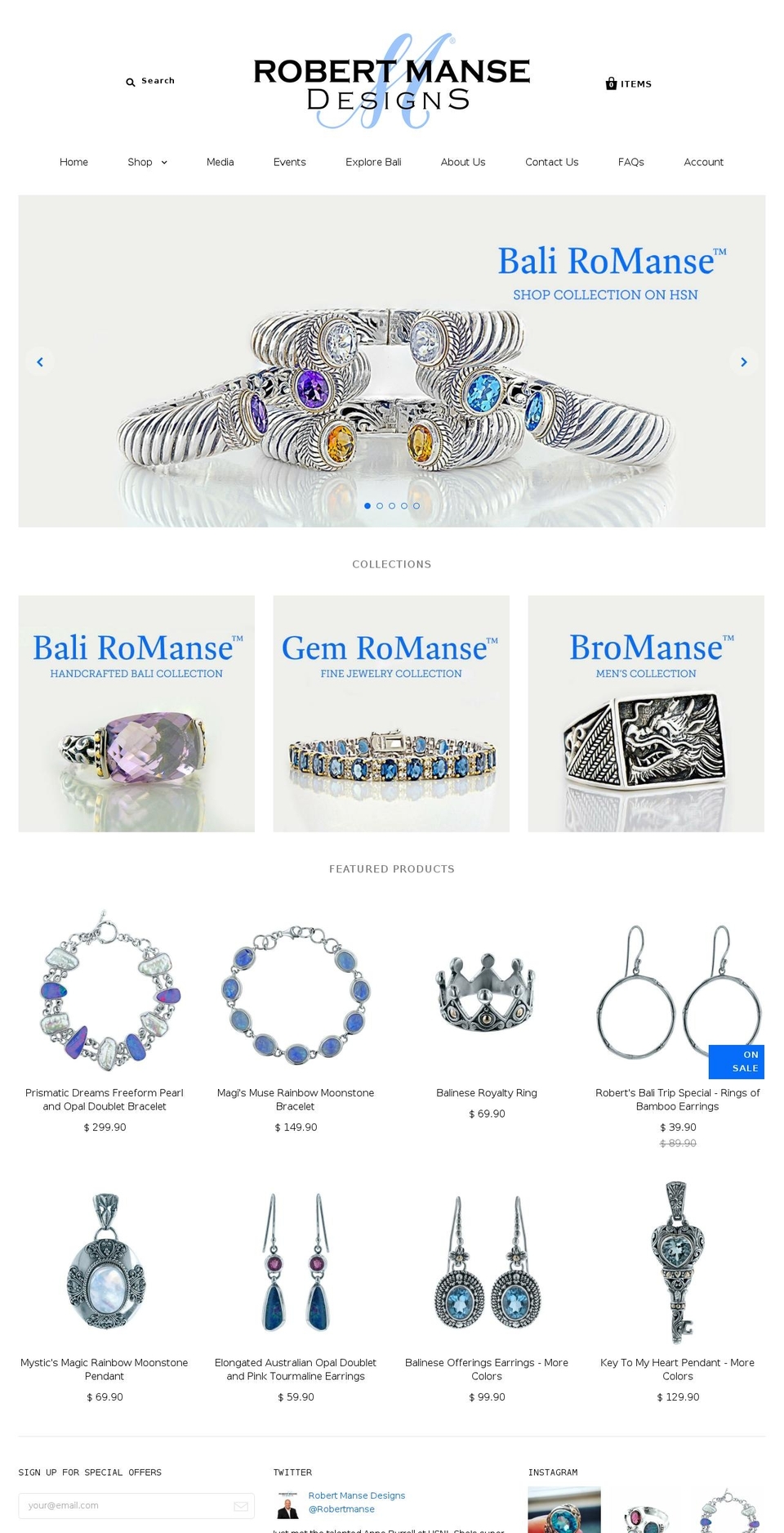 gemromanse.com shopify website screenshot