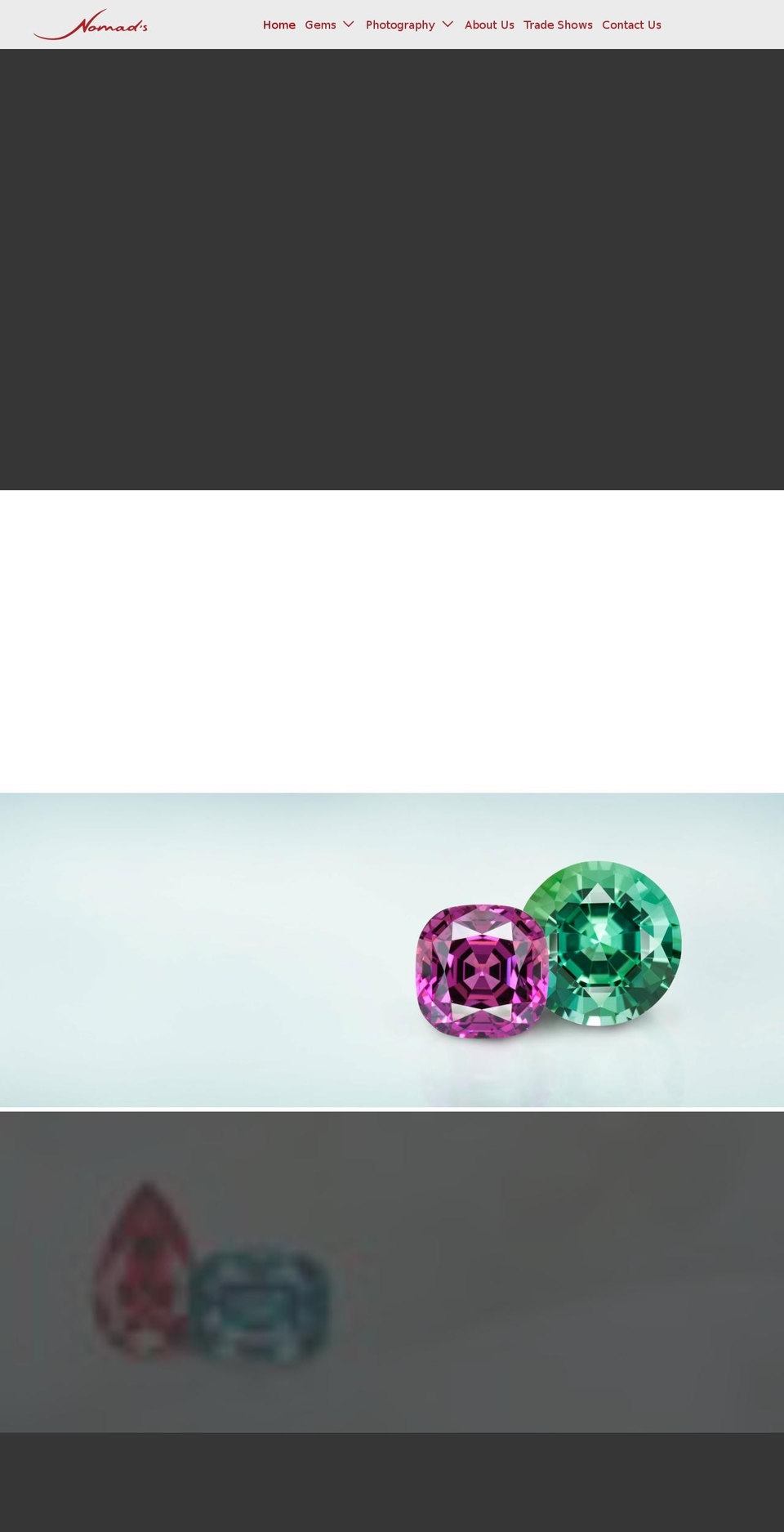 gemsbynomads.com shopify website screenshot
