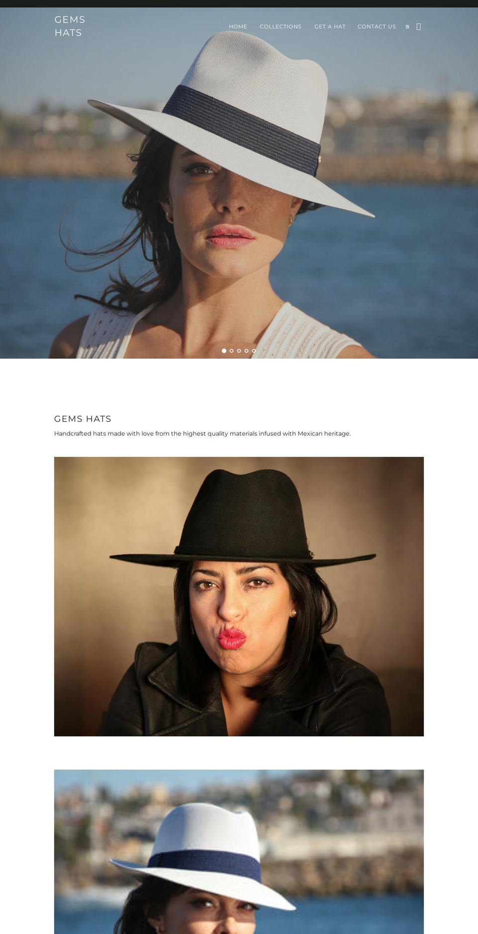 gemshats.com shopify website screenshot