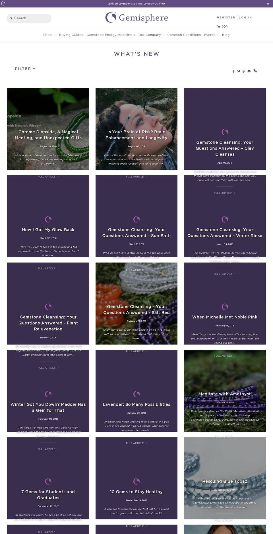gemstonenews.com — Shopify storefront screenshot