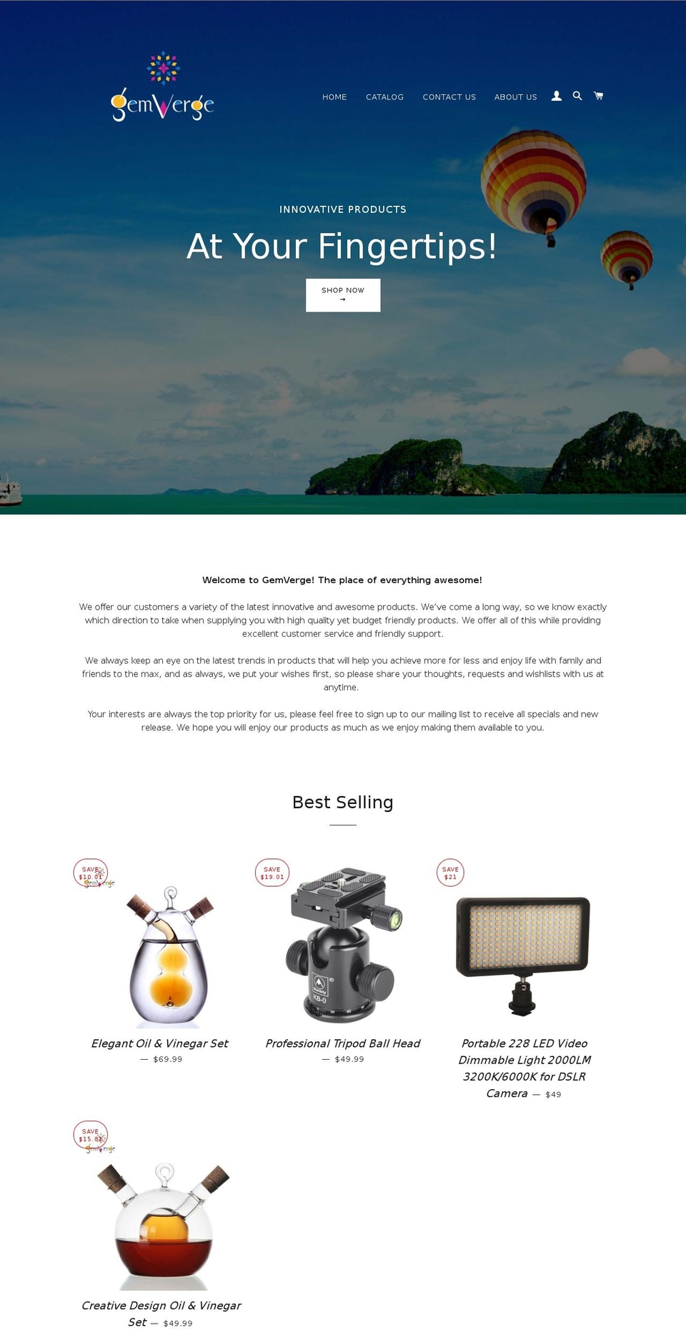 gemverge.com — Shopify storefront screenshot