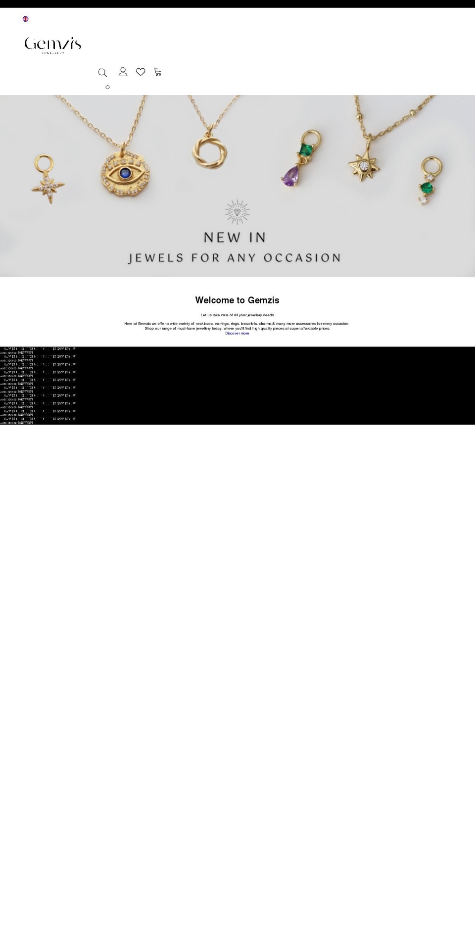 gemzis.com — Shopify storefront screenshot