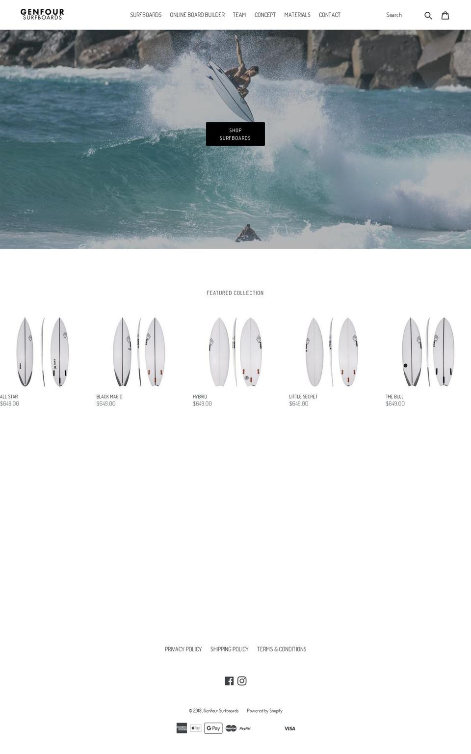 gen4surf.com shopify website screenshot