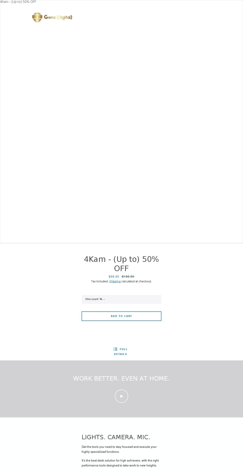 genadigital.com shopify website screenshot