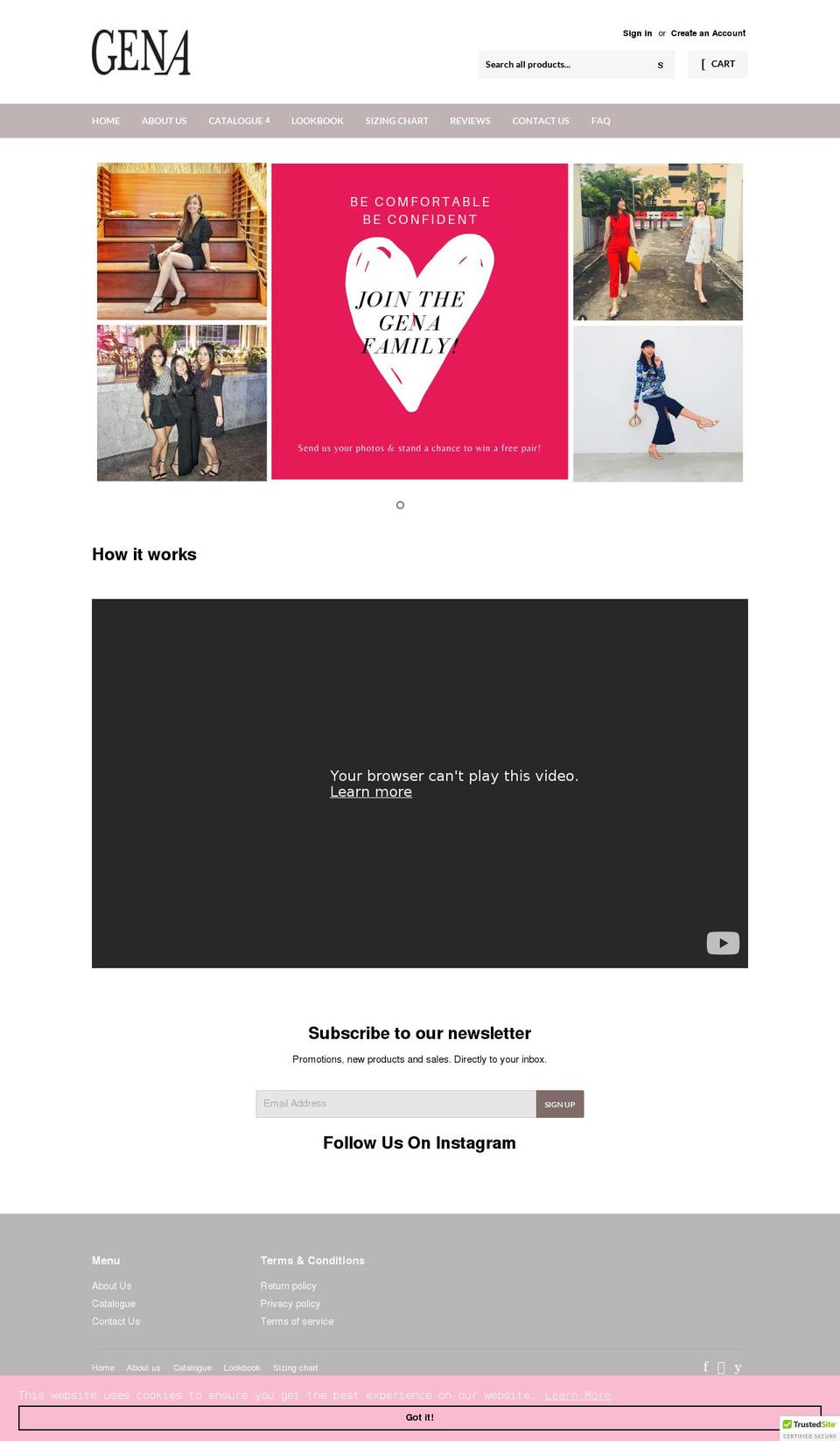genasgshop.com — Shopify storefront screenshot