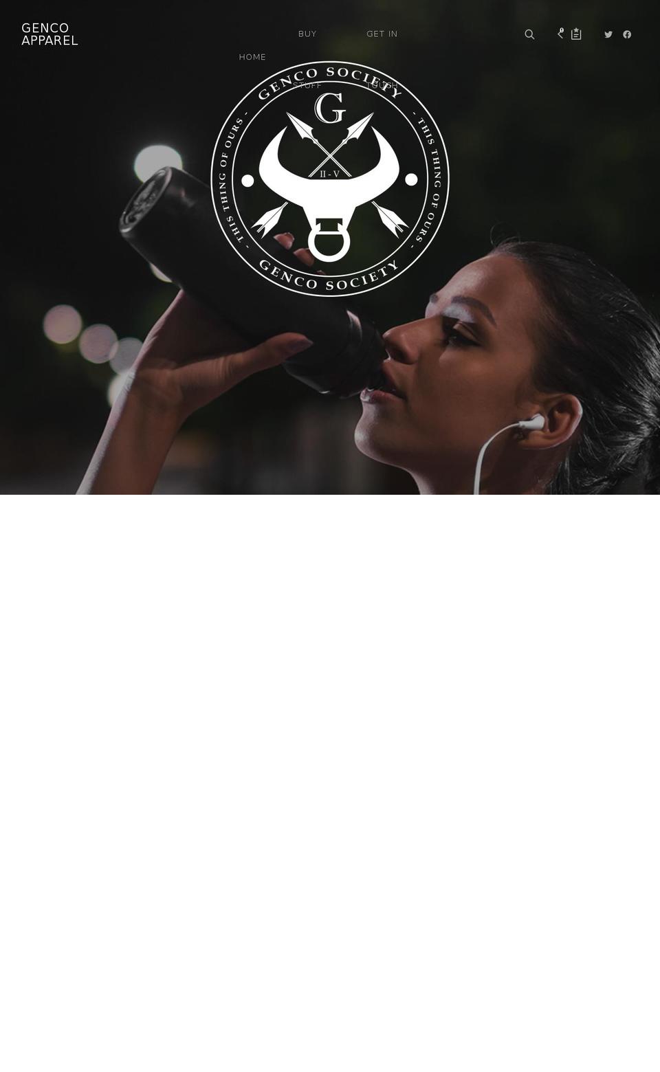 gencoapparel.com shopify website screenshot