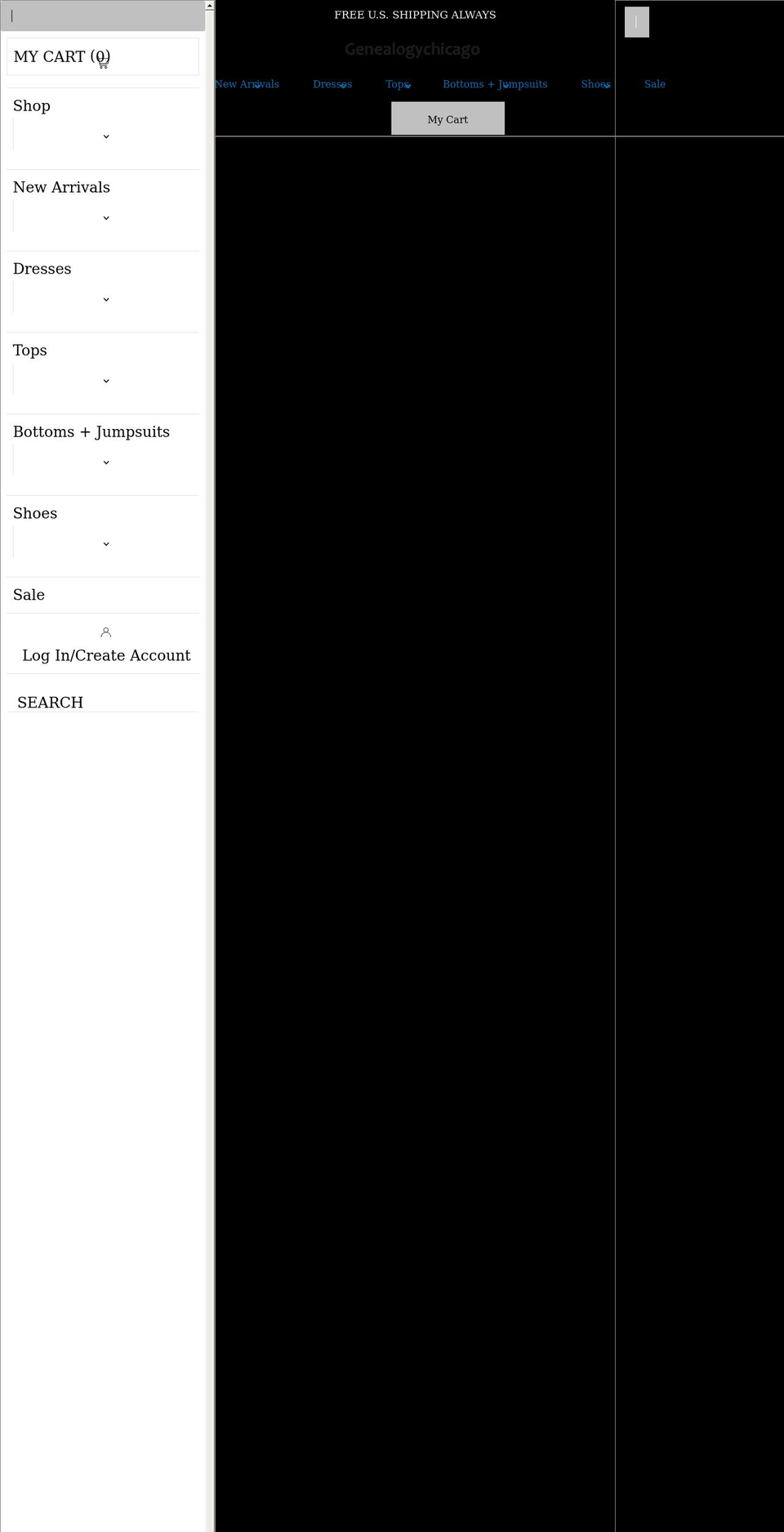 genealogychicago.com shopify website screenshot