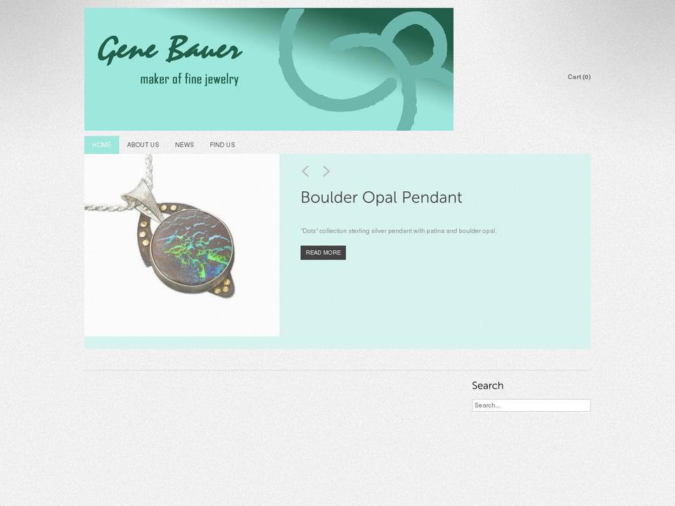 genebauergoldsmith.com shopify website screenshot