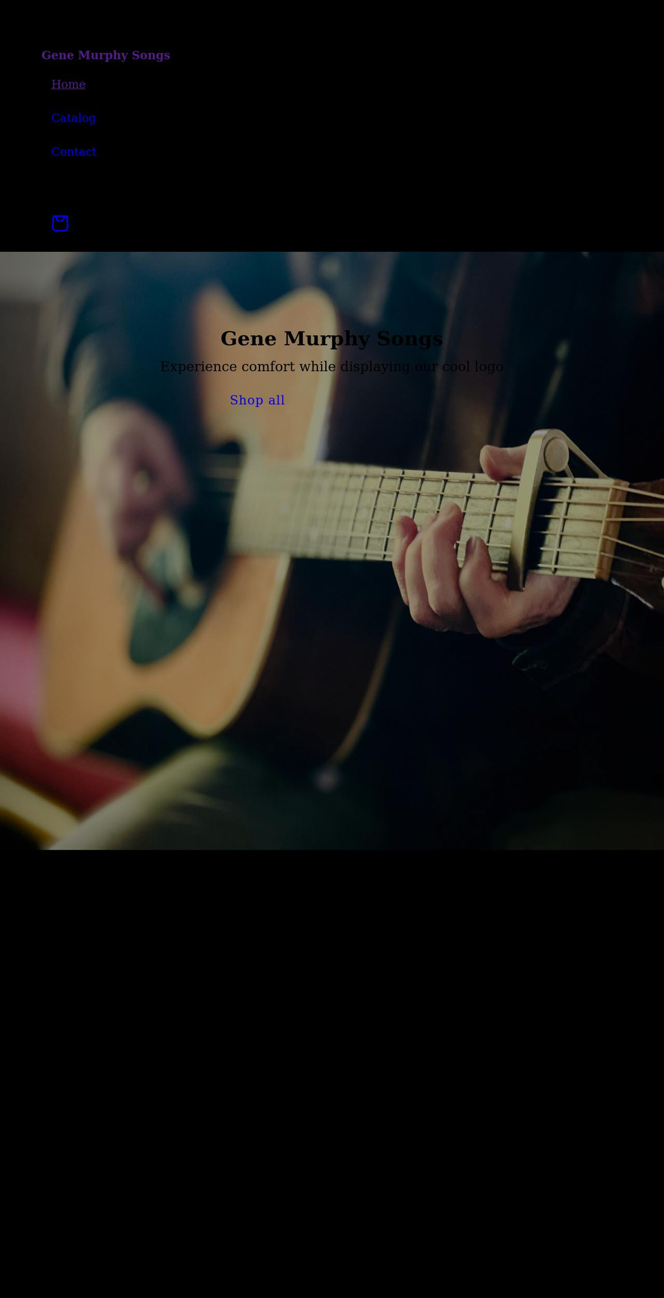 genemurphymusic.com shopify website screenshot