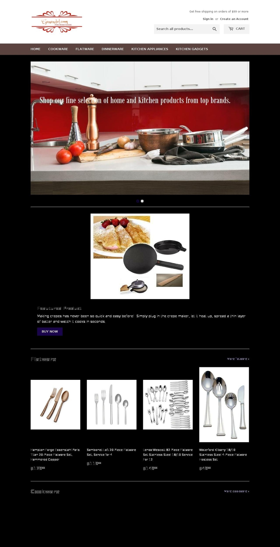 genendel.com — Shopify storefront screenshot